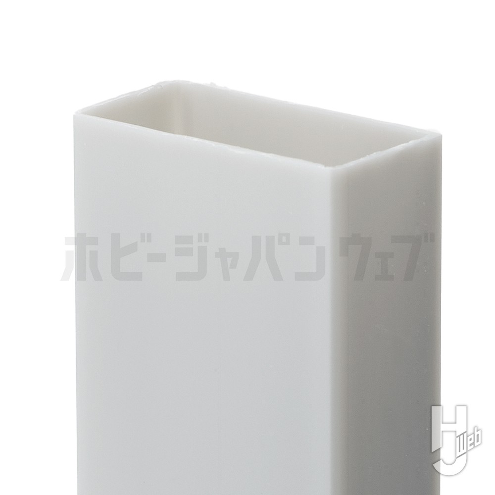 プラ＝材料【グレー】長方形パイプ（8×16mm）