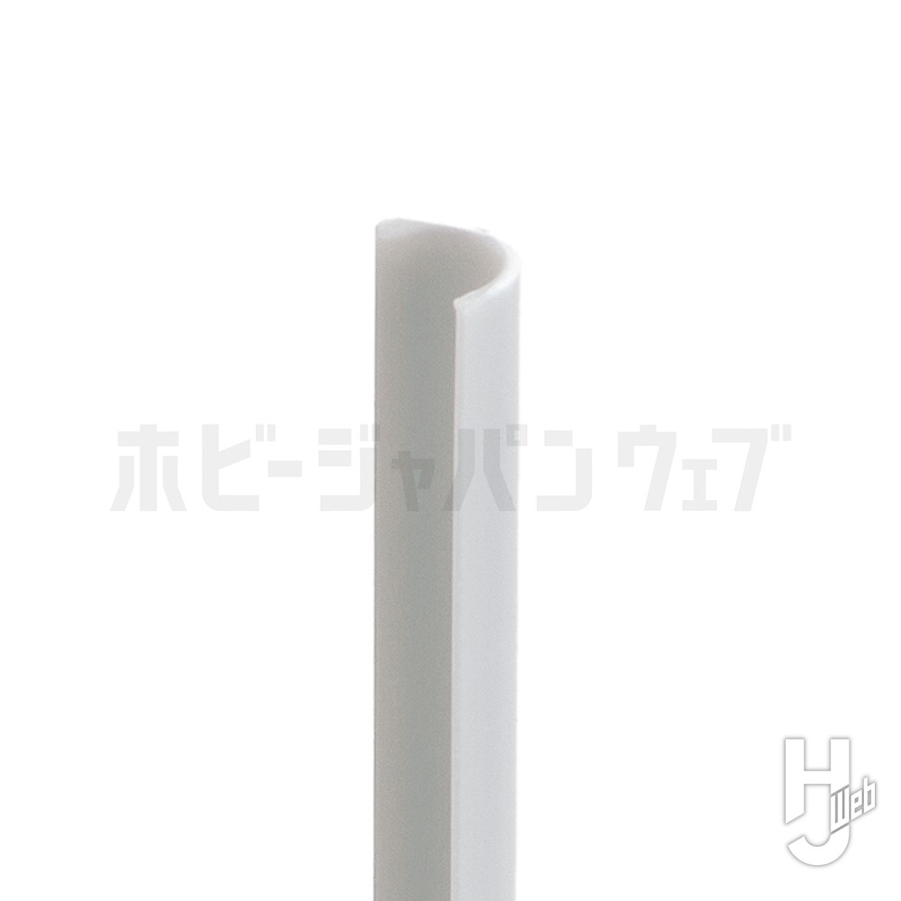 プラ＝材料【グレー】ハーフパイプ（2×4mm）